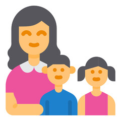 Family flat icon
