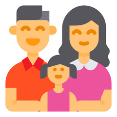 Family flat icon