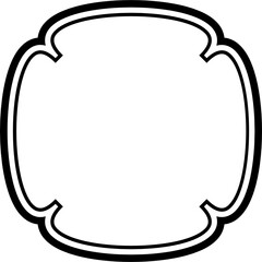 frame retro line icon