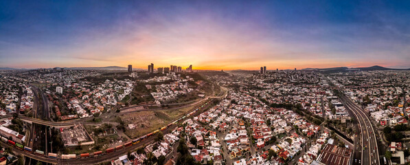 Beautiful sunrise in Querétaro, México