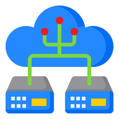 server flat style icon