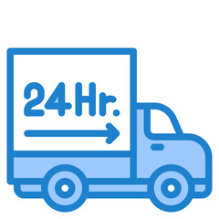 delivery blue style icon