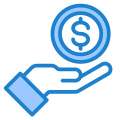 money blue style icon