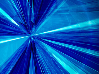 Illustration of hyper speed traveling,star trails glowing light beam,warp speed light and  time...