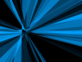 Blue speed warp motion zoom digital high speed warp technology background.