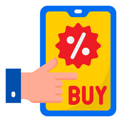 discount flat style icon