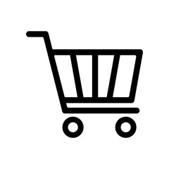 Shop cart icon symbol simple design