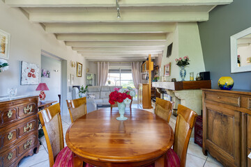 dining room with table