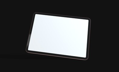 pc  tablet computer  ipad with blank 3d