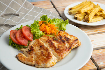 grilled pork chop