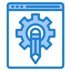 setting blue style icon
