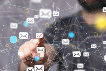 mail communication support contact concept service