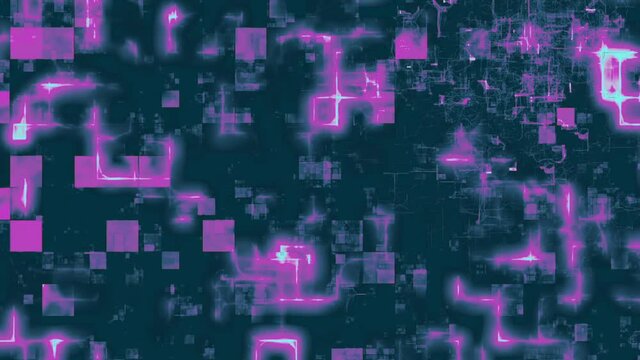 かっこいいサイバーパンクな背景素材（グリッチノイズあり）