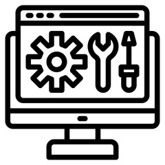 setting outline style icon