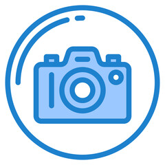 camera blue style icon