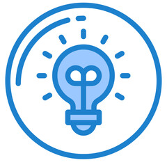 lightblub blue style icon