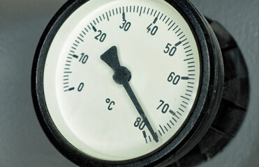 Boilerthermometer an heizungsanlage