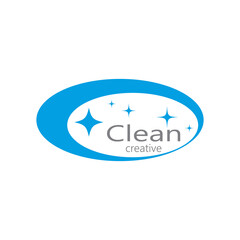 Fototapeta na wymiar Cleaning logo and symbol ilustration vector template
