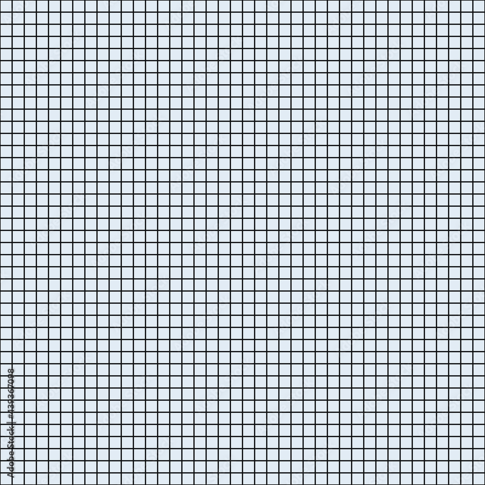 Poster 40x40 mesh squares. Vector simple grid and white background.