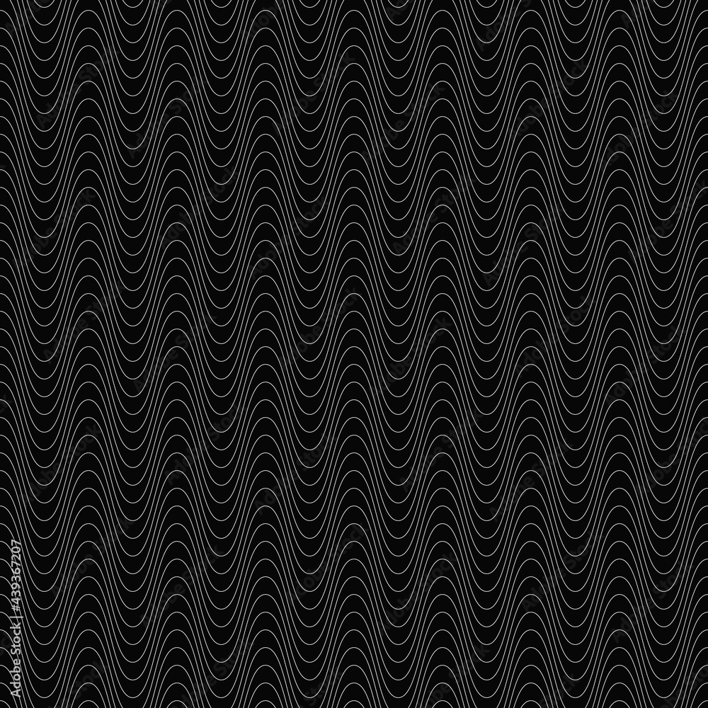 Poster simple wavy pattern. repeated thin wavy hills.