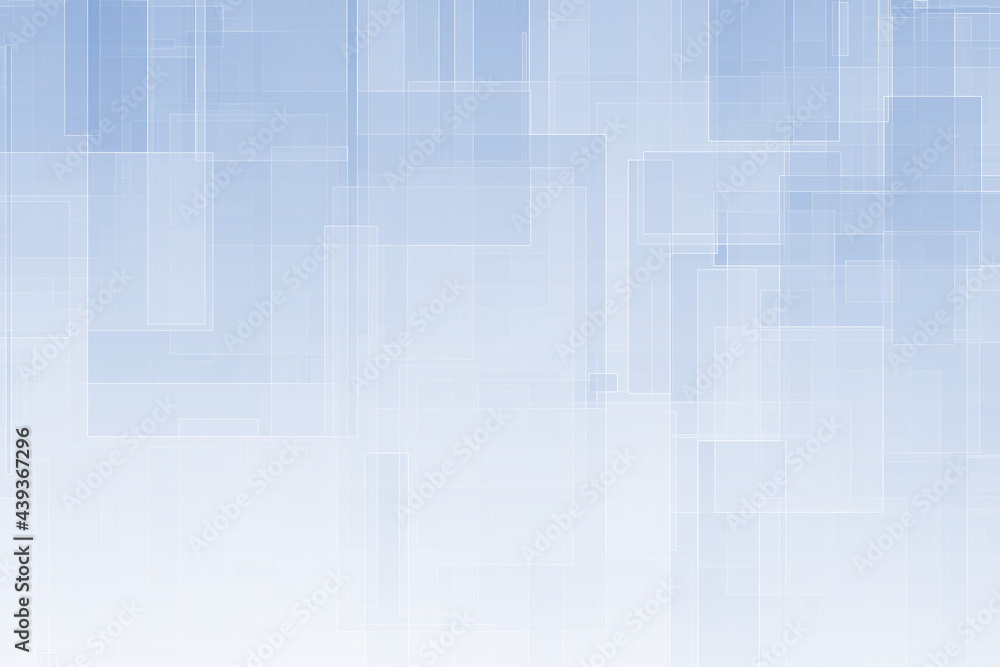 Poster rectangle geometric complex gradient light blue minimal empty background.