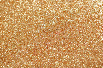gold background. Bokeh. View from above