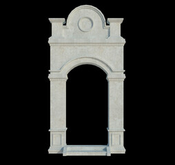 Fototapeta premium 3d Render Building Structure On Isolated