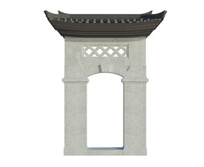 Fototapeta premium 3d Render Building Structure On Isolated