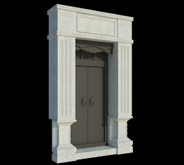 Fototapeta premium 3d Render Building Structure On Isolated