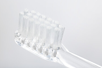 Fototapeta na wymiar Macro close up toothbrush bristles