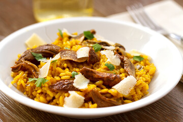 Wild Mushroom Risotto with Parmesan and Parsley