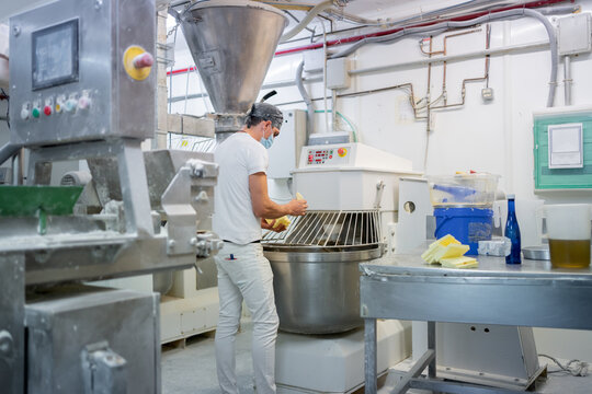 Bread Factory Preparing Christmas Bakery