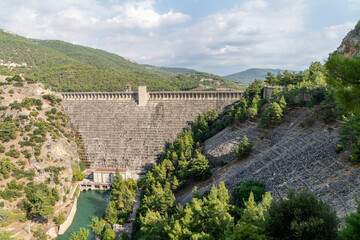 Kemer Dam in Aydin, Turkey
