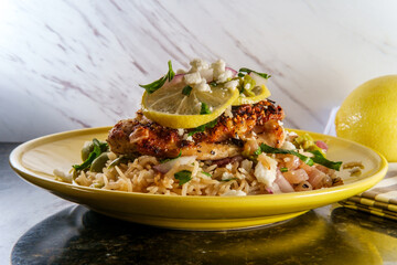 Greek Chicken Olive Rice