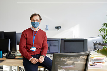 Big data analyst in the office
