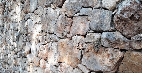 Typical, french stone wall