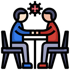 coronavirus_man filled outline icon,linear,outline,graphic,illustration