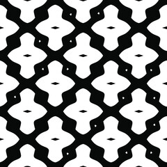floral seamless pattern background.Geometric ornament for wallpapers and backgrounds. Black and white pattern. 