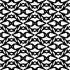 floral seamless pattern background.Geometric ornament for wallpapers and backgrounds. Black and white pattern. 