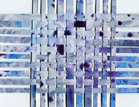 paper weaving collage 