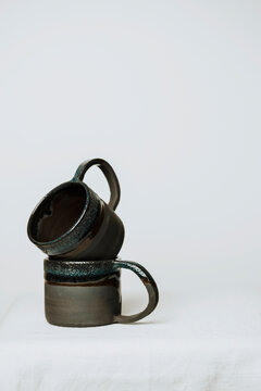 handmade ceramic coffee cup