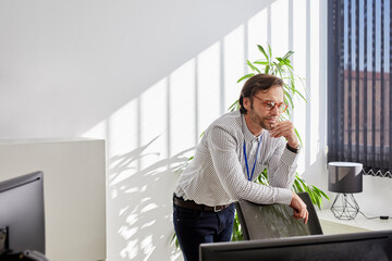 Big data analyst in the office
