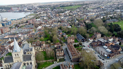 Aerial view of Rochester.