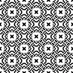 Badezimmer Foto Rückwand floral seamless pattern background.Geometric ornament for wallpapers and backgrounds. Black and white pattern.  © t2k4