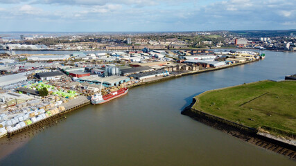 Fototapeta na wymiar Aerial view of Rochester.