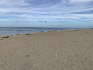 footprints on the beach