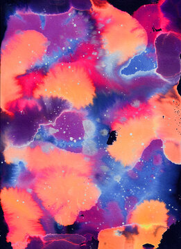 Nebula, a watercolour painting