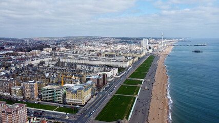 Obraz premium Aerial view of Brighton.