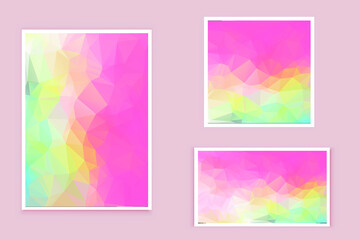 Fototapeta premium abstract textured polygonal background vector. Blurry triangle design. The pattern can be used for the background.