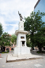 Fototapeta na wymiar Statue of Miguel Hidalgo y Costilla in Plaza Hidalgo in Monterrey